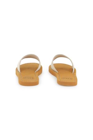 Beige leather flip-flops CHLOE' KIDS | C20507148